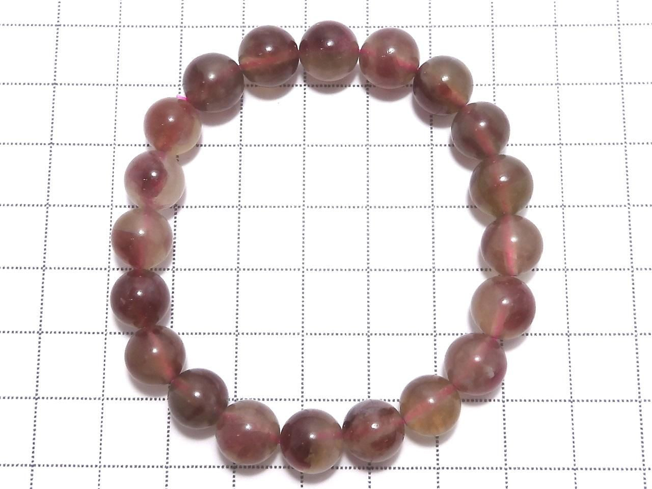 Pink Tourmaline Silica AA++ Round 9mm 1strand beads (Bracelet) NO.1 [One of a kind]