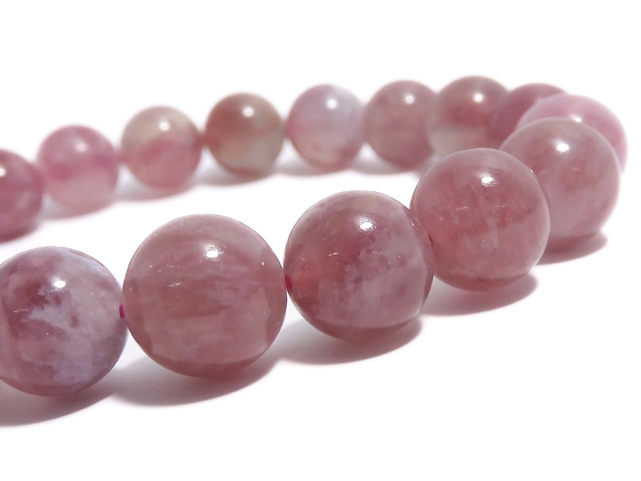 Pink Tourmaline Silica AA++ Round 10.5mm 1strand beads (Bracelet) NO.3 [One of a kind]