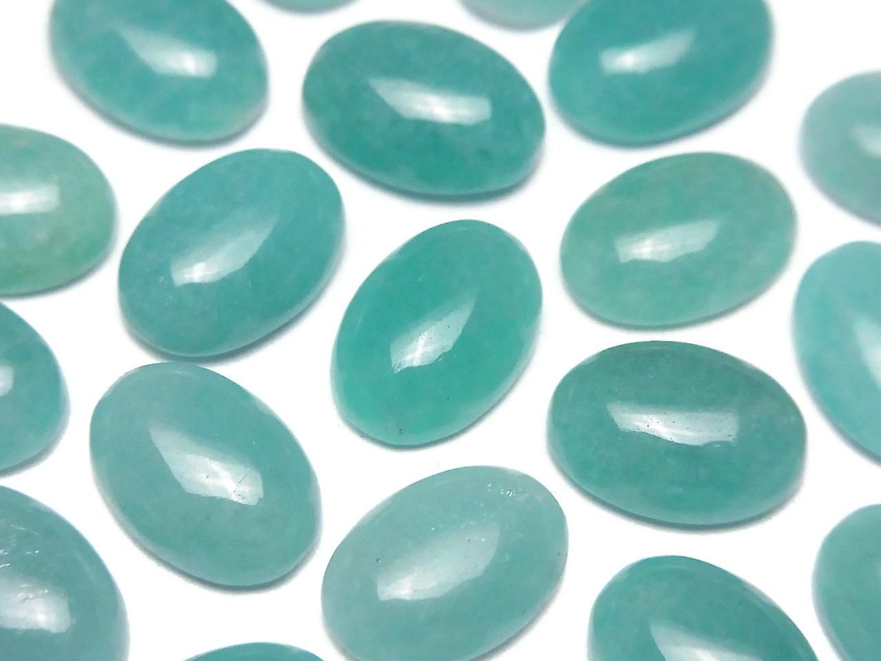 Amazonite AAA- Oval Cabochon 14x10mm 2pcs