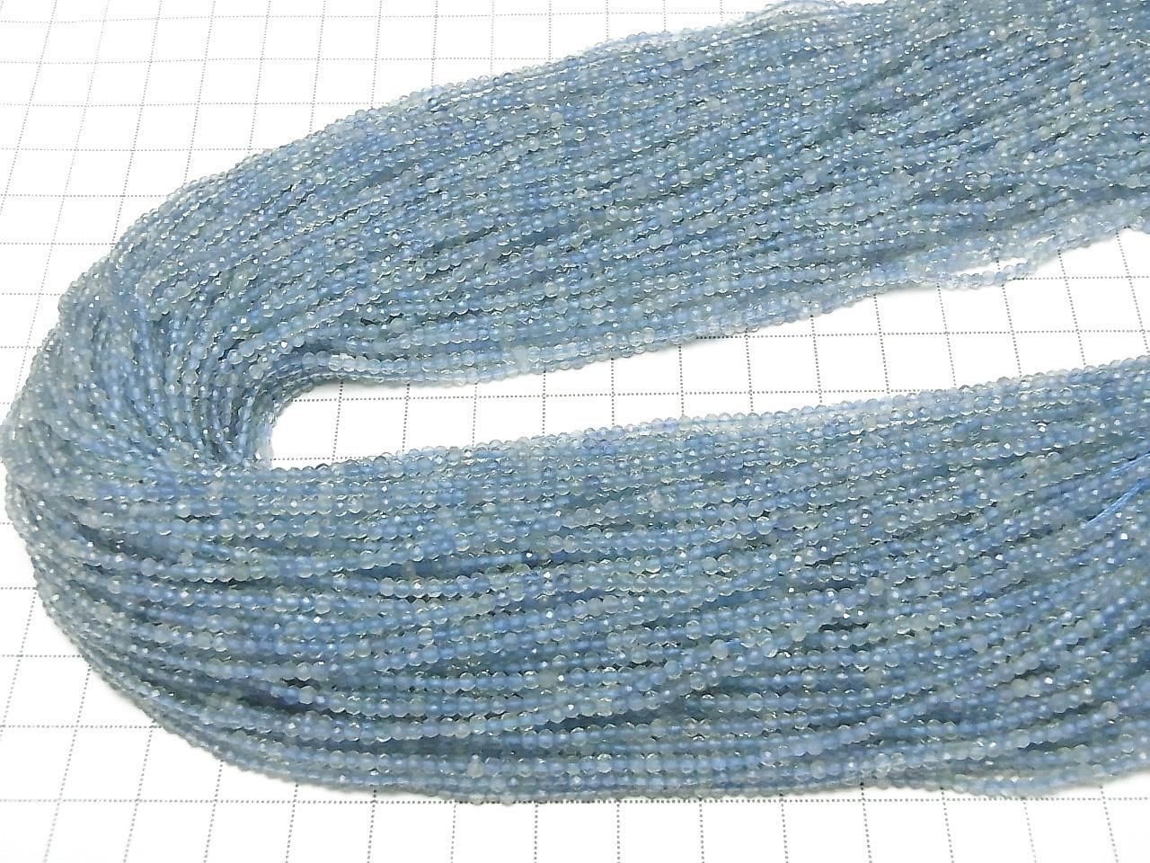 Blue-Green Fluorite AA++ Faceted Round 2mm 1strand beads (approx. 15 inches/36 cm) High Quality!