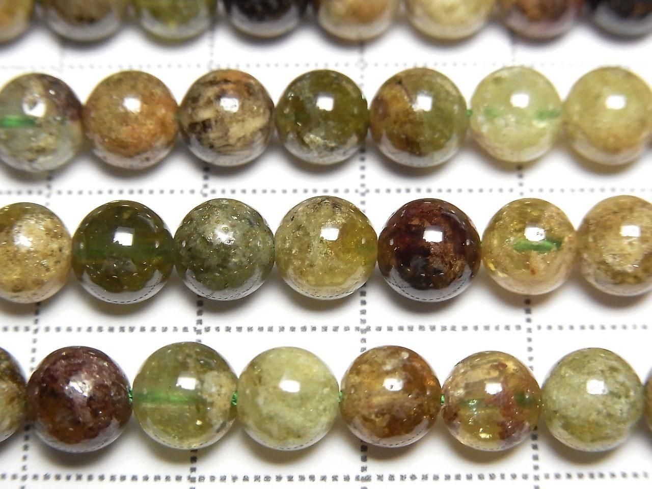Green Garnet AA Round 6mm 1strand beads (approx. 15 inches/37 cm)