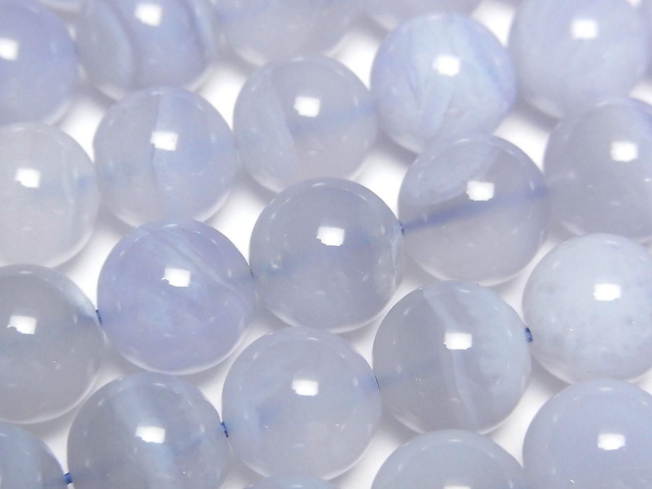 Natural color Blue chalcedony AA++ Round 10mm 1/4 or 1strand beads (approx. 15 inches/36 cm)