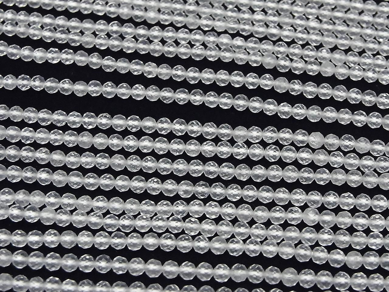 Crystal AAA- Faceted Round 3mm 1strand beads (approx. 12 inches/30 cm) High Quality!