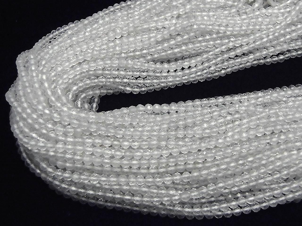 Crystal AAA- Faceted Round 3mm 1strand beads (approx. 12 inches/30 cm) High Quality!