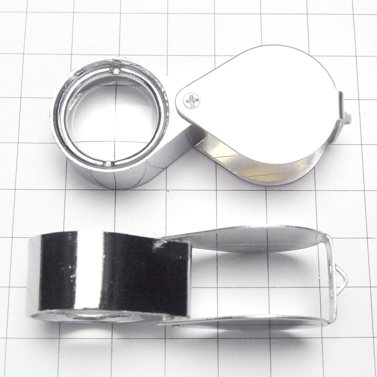 Jewelry Loupe (Magnifying Glass) 10x Magnification 10x21mm [Silver] 1pc
