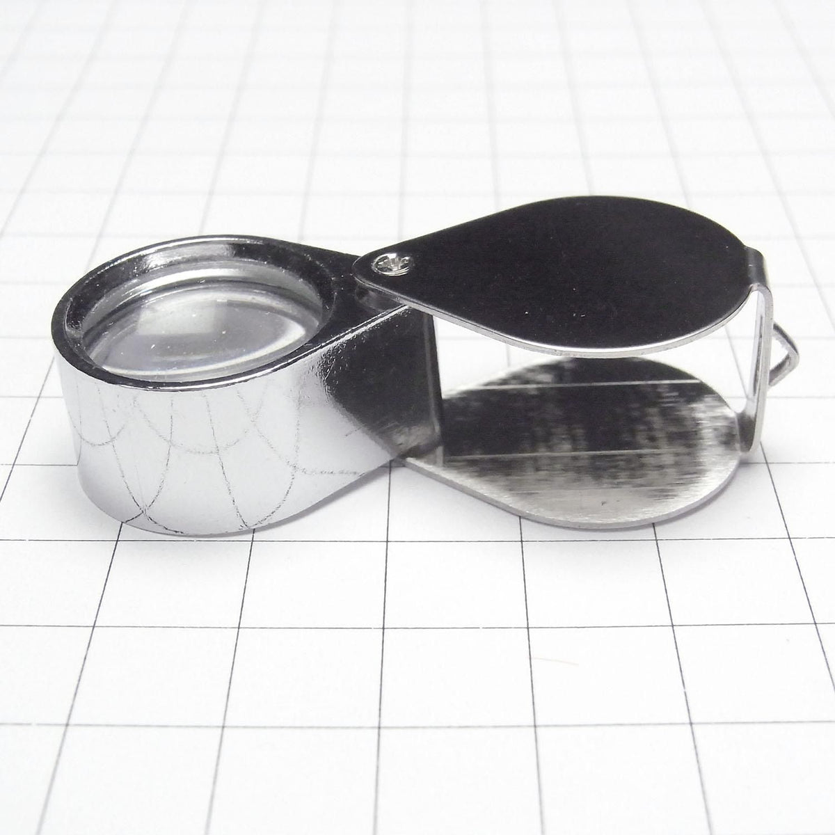Jewelry Loupe (Magnifying Glass) 10x Magnification 10x21mm [Silver] 1pc