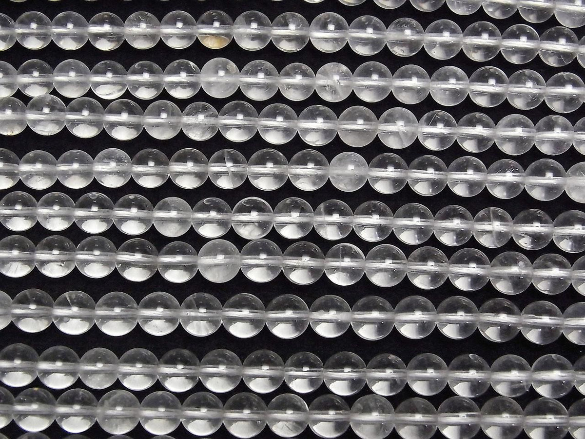 Crystal Quartz AA++ Round 7mm 1strand beads (aprx.15inch/37cm)