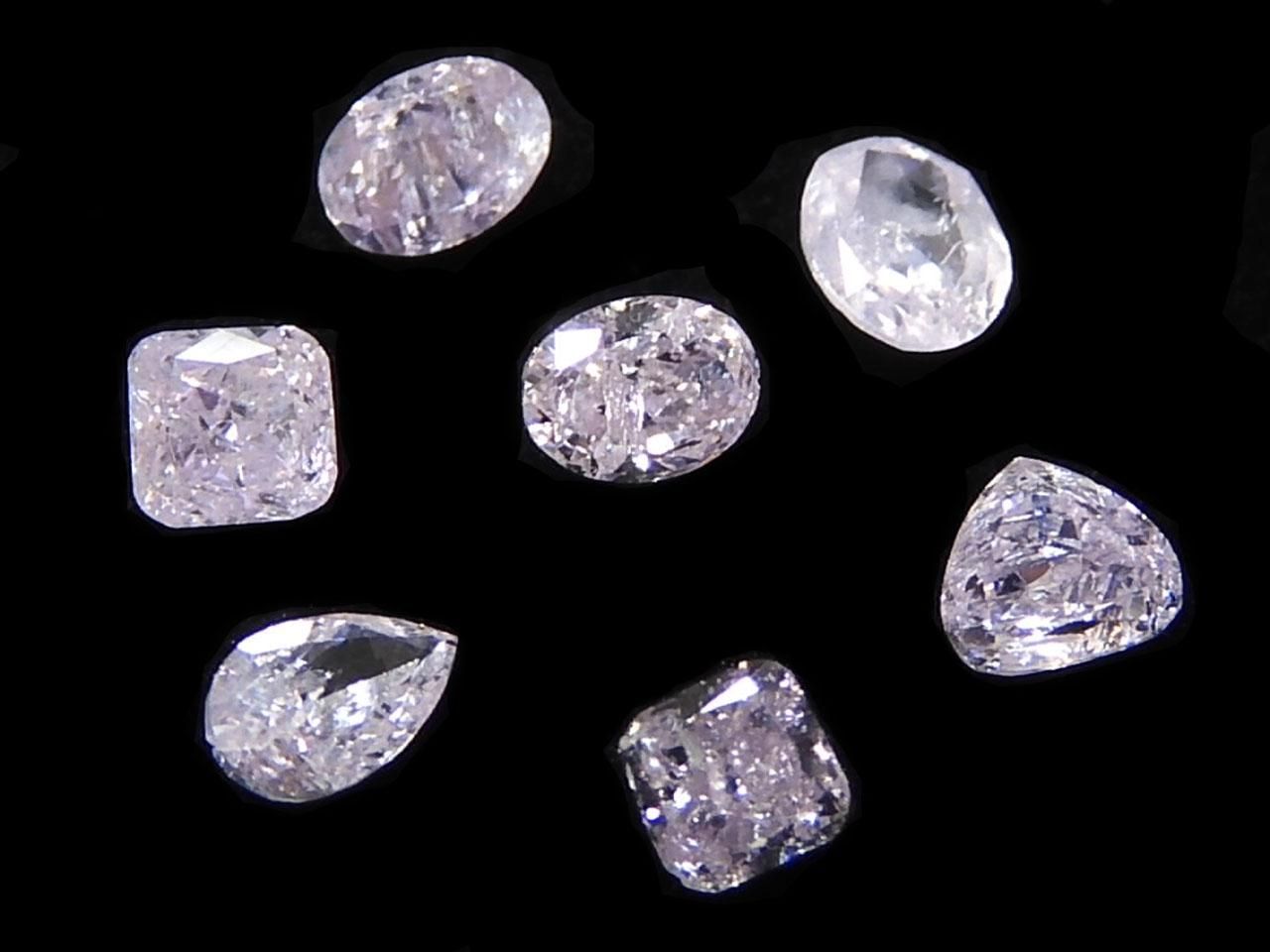 Pink Diamond Loose Stone Faceted 7pcs Set NO.13 [One of a kind]