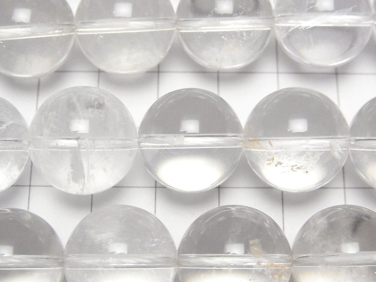 Crystal Quartz AA+ Round 16mm half or 1strand beads (aprx.15inch/38cm)