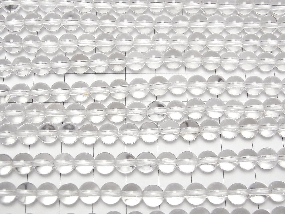 Crystal Quartz AAA- Round 6mm 1strand beads (aprx.15inch/37cm)