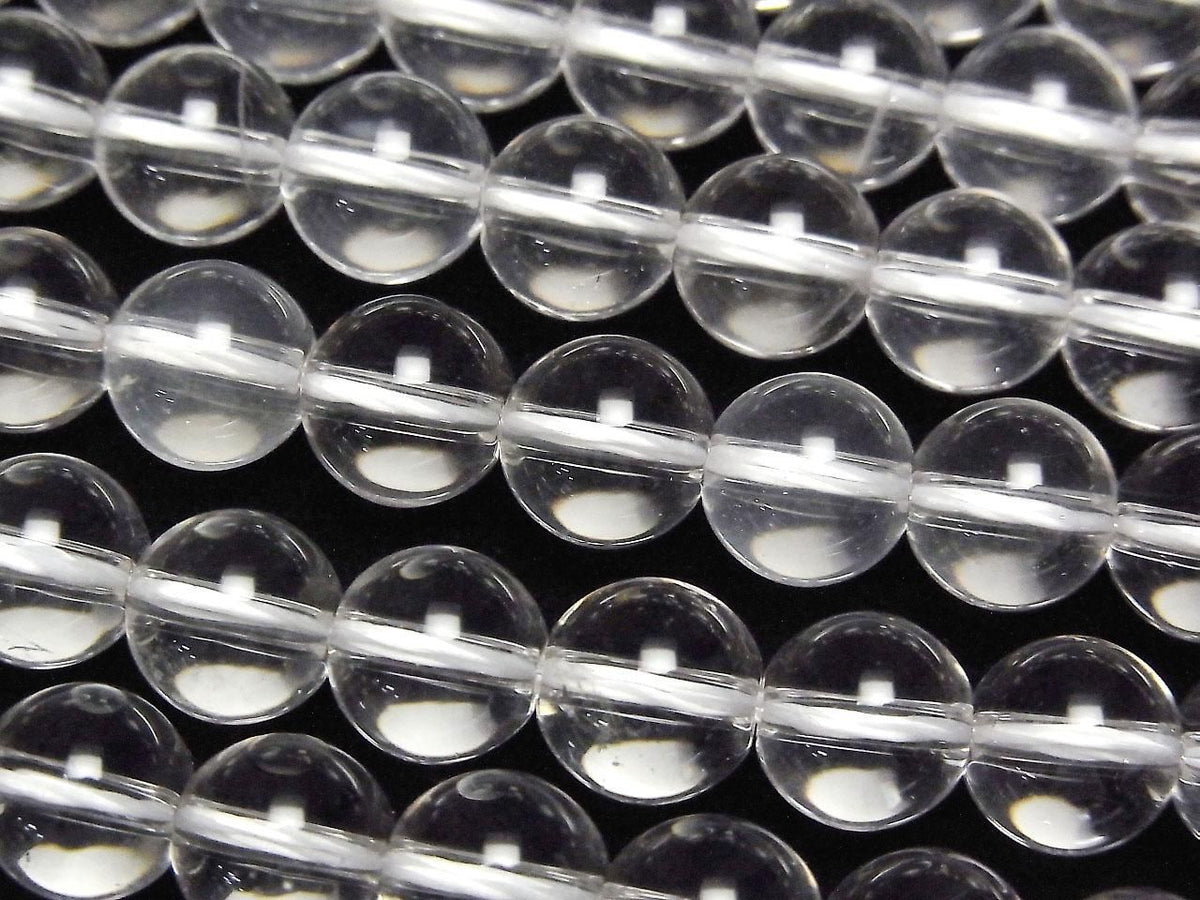 Crystal Quartz AAA- Round 8mm half or 1strand beads (aprx.15inch/36cm)