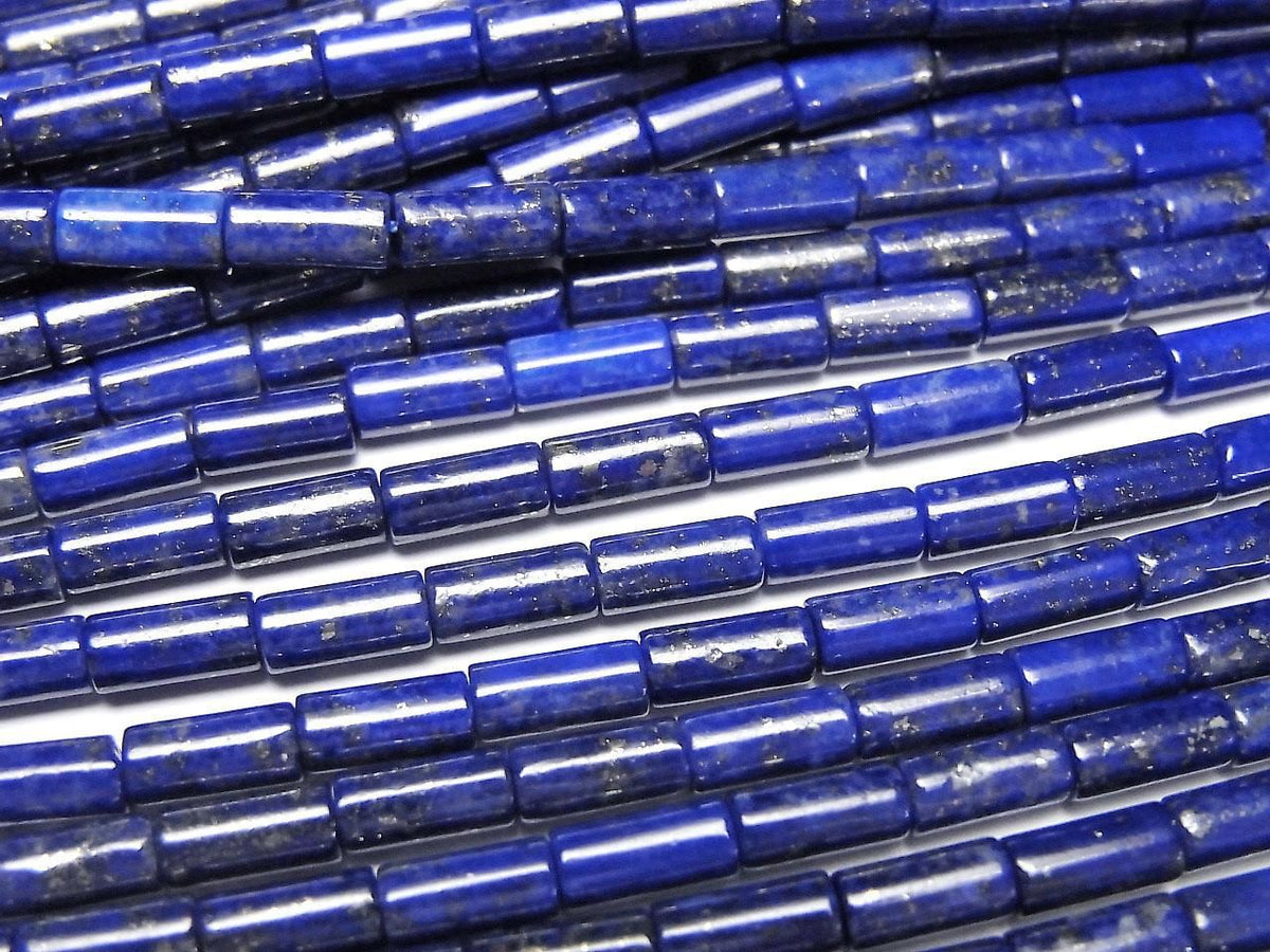 Lapislazuli AAA- Tube 6x3x3mm 1strand beads (aprx.15inch/37cm)