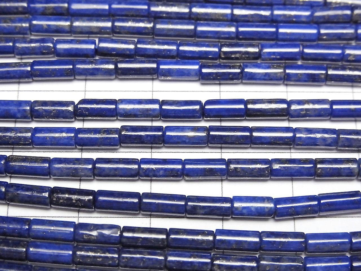 Lapislazuli AAA- Tube 6x3x3mm 1strand beads (aprx.15inch/37cm)
