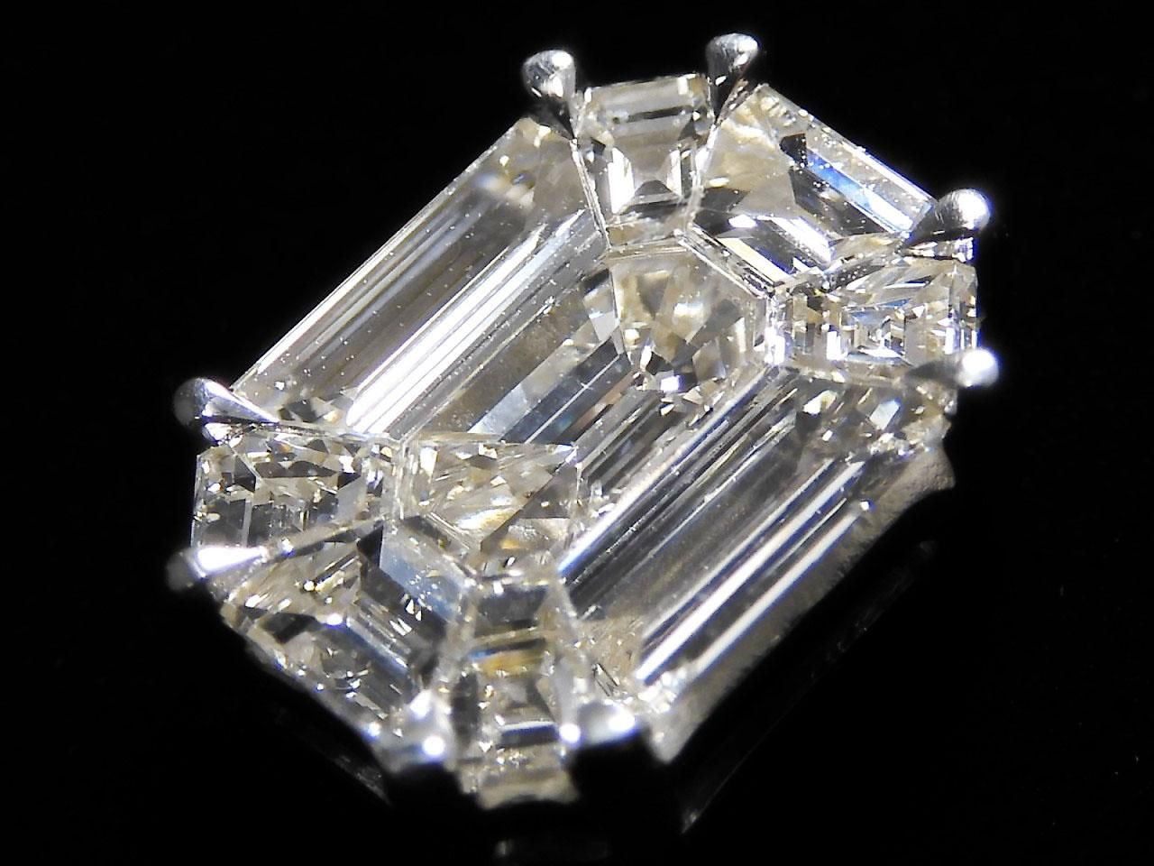 Diamond Bezel Setting Through-Type [18K White Gold] NO.4 [One of a kind]