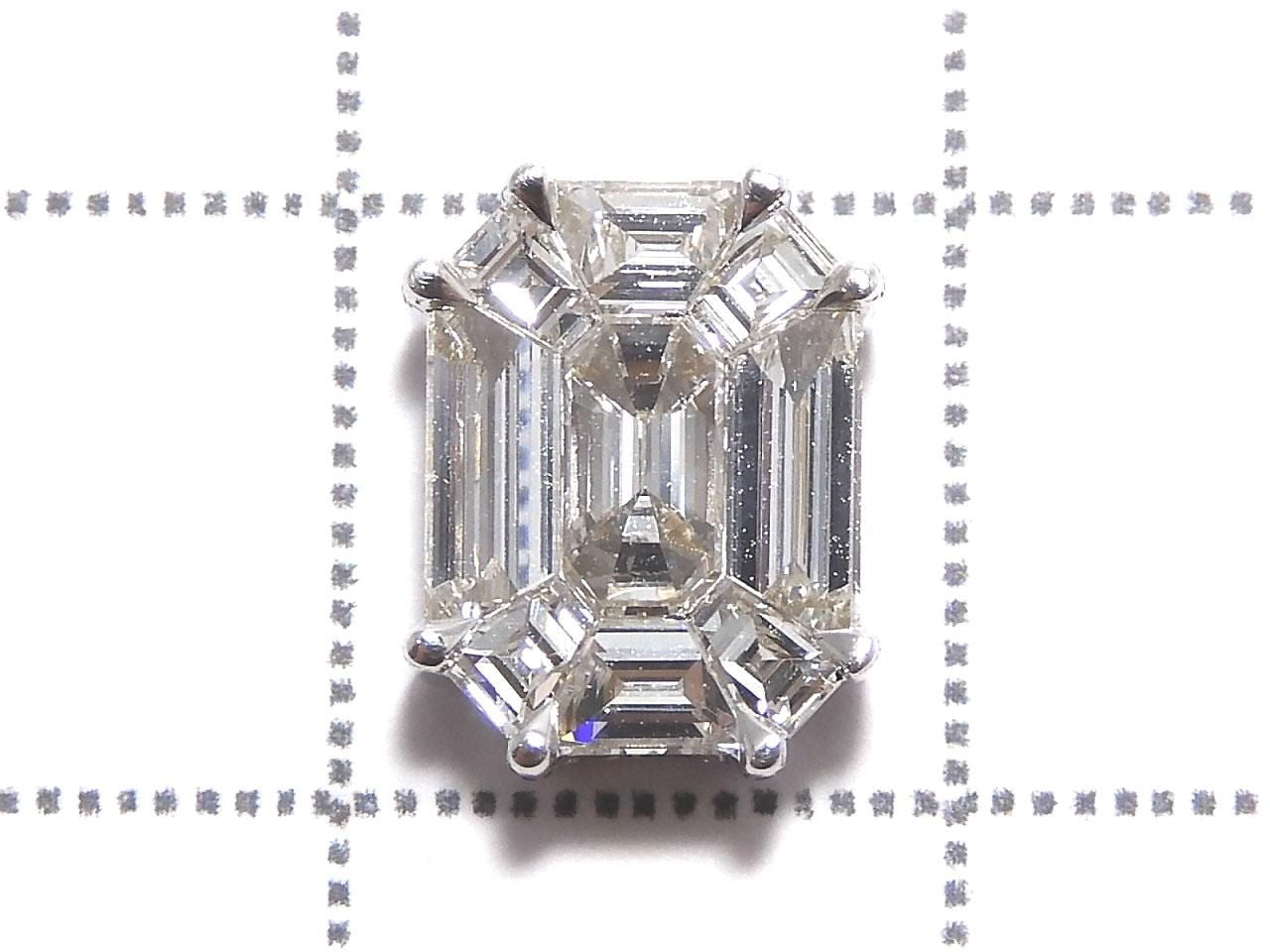 Diamond Bezel Setting Through-Type [18K White Gold] NO.4 [One of a kind]