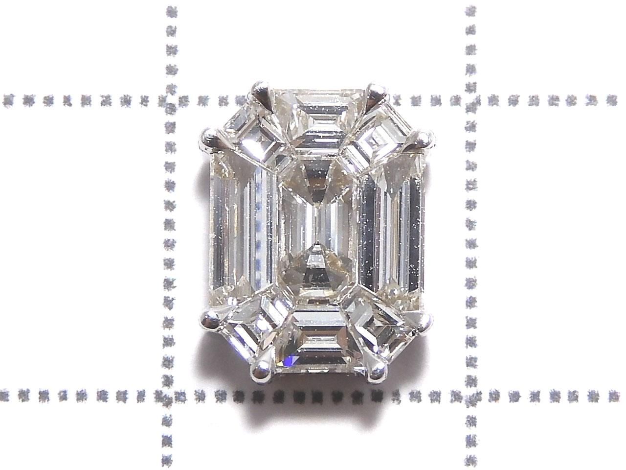 Diamond Bezel Setting Through-Type [18K White Gold] NO.4 [One of a kind]
