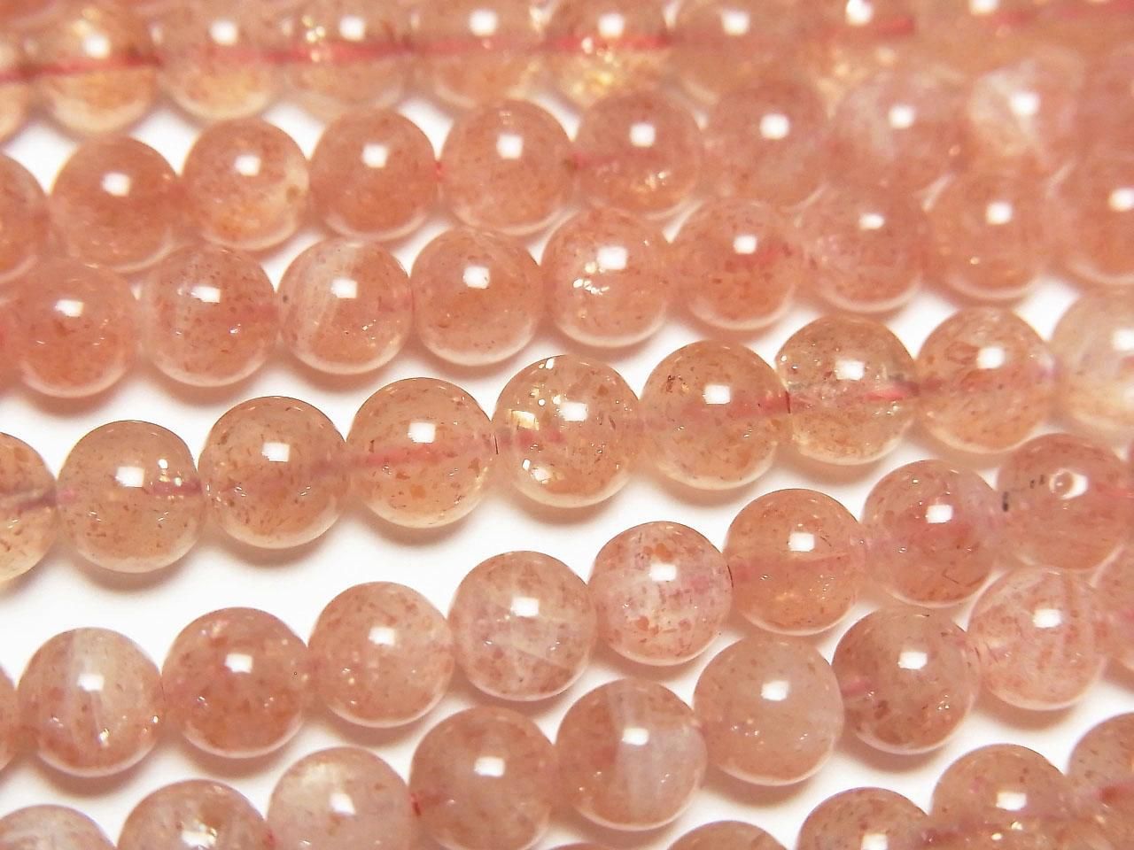 Sunstone AA++ Round 5mm 1strand beads (aprx.15inch/38cm)