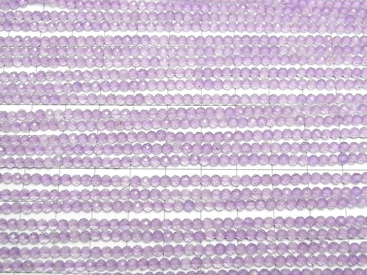 Pink Amethyst AA++ Faceted Round 3mm 1strand beads (approx. 15 inches/37 cm) High Quality!