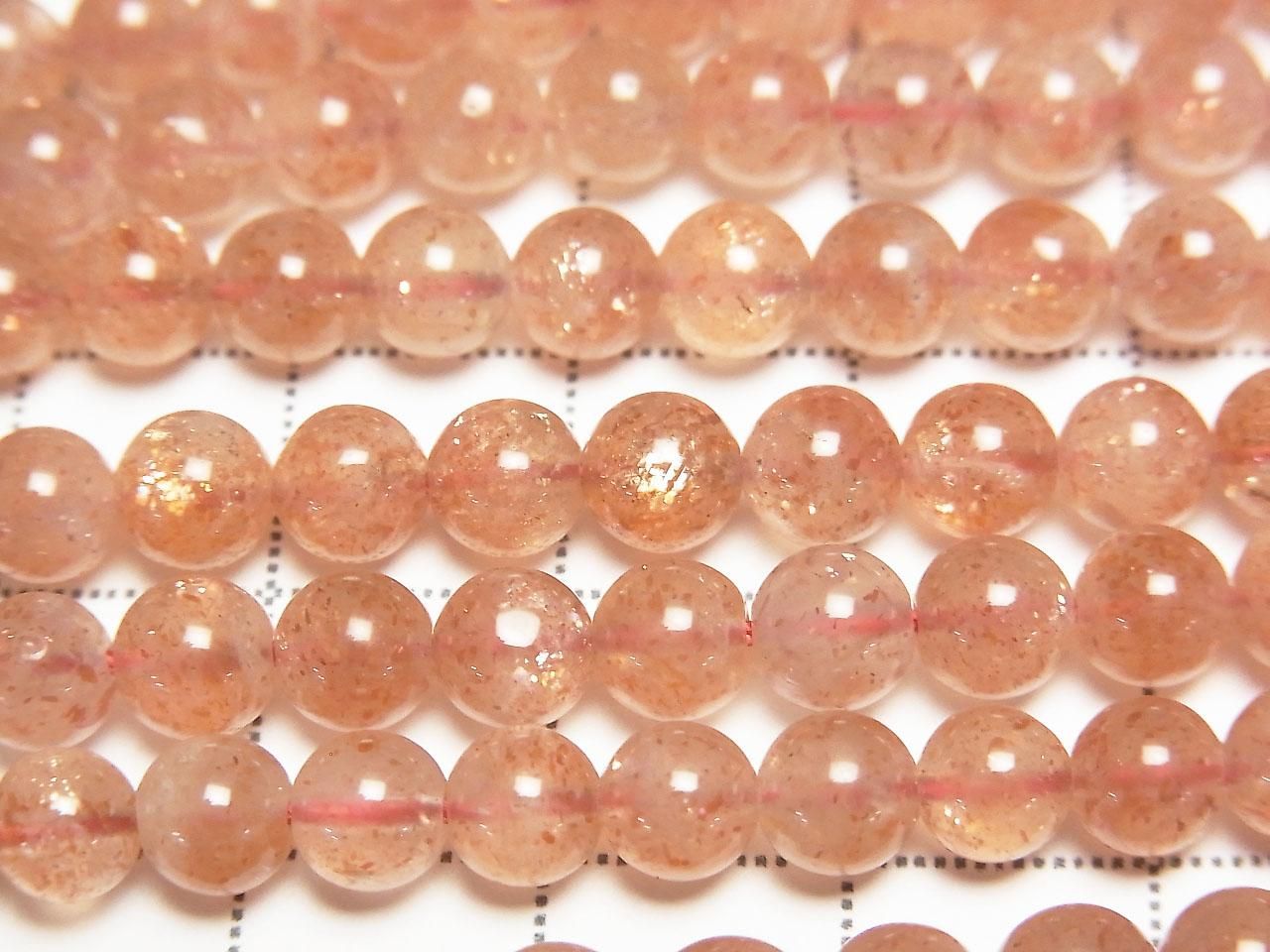 Sunstone AA+ Round 5.5mm 1strand beads (aprx.15inch/38cm)
