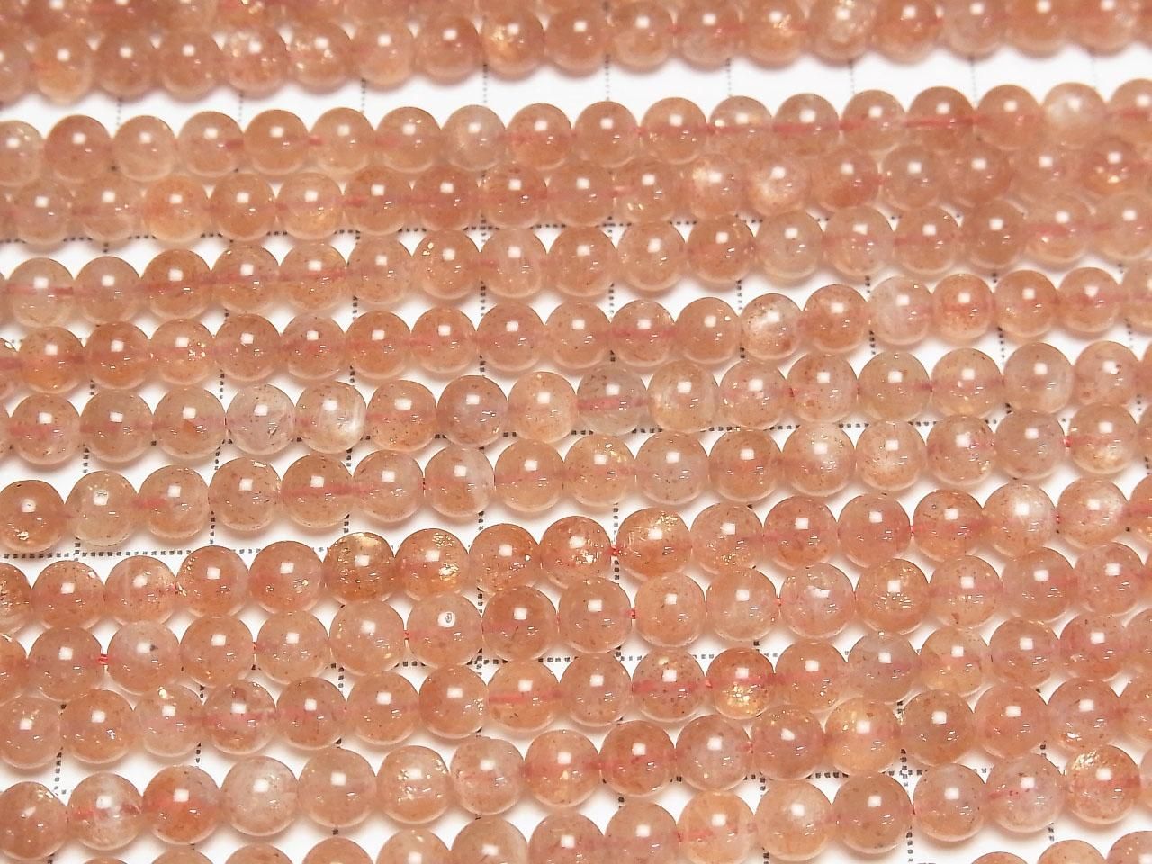 Sunstone AA+ Round 5.5mm 1strand beads (aprx.15inch/38cm)