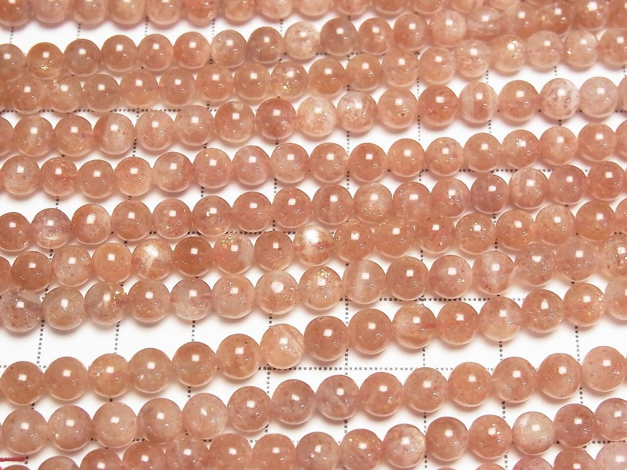 Sunstone AA+ Round 5.5-6mm 1strand beads (aprx.15inch/38cm)