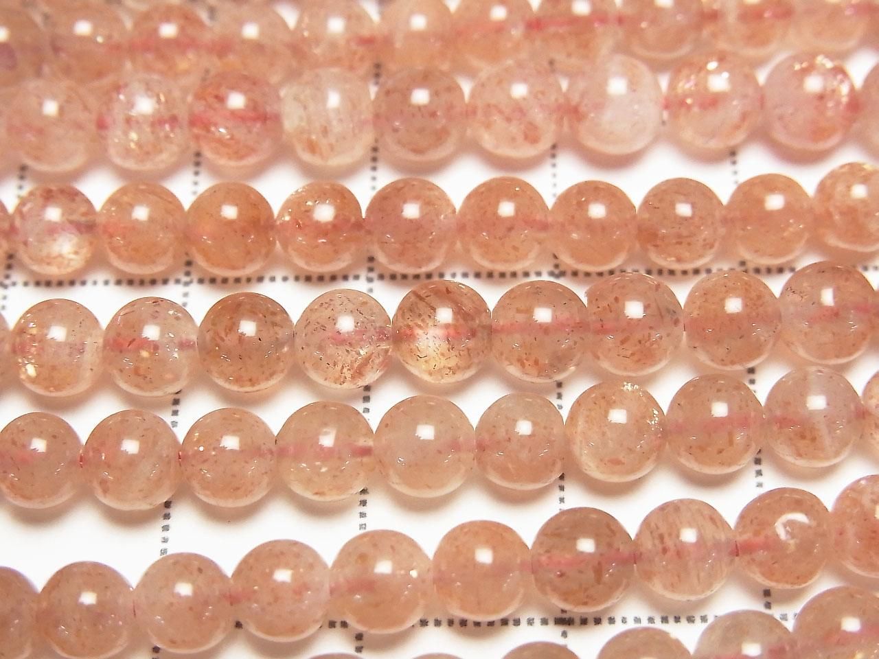 Sunstone AA+ Round 5mm 1strand beads (aprx.15inch/38cm)