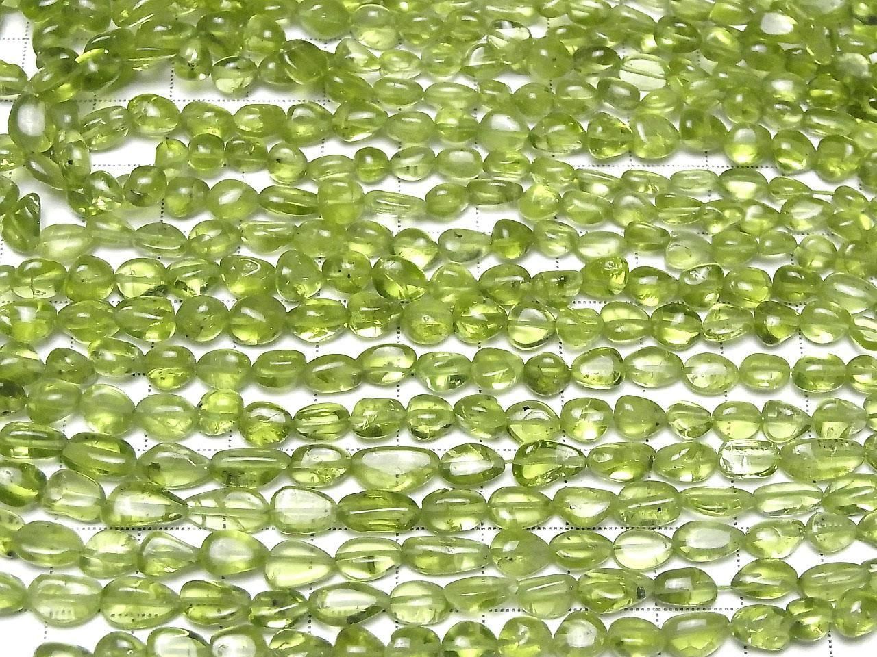 Peridot AA++ Small Size Nugget half or 1strand beads (aprx.15inch/38cm)