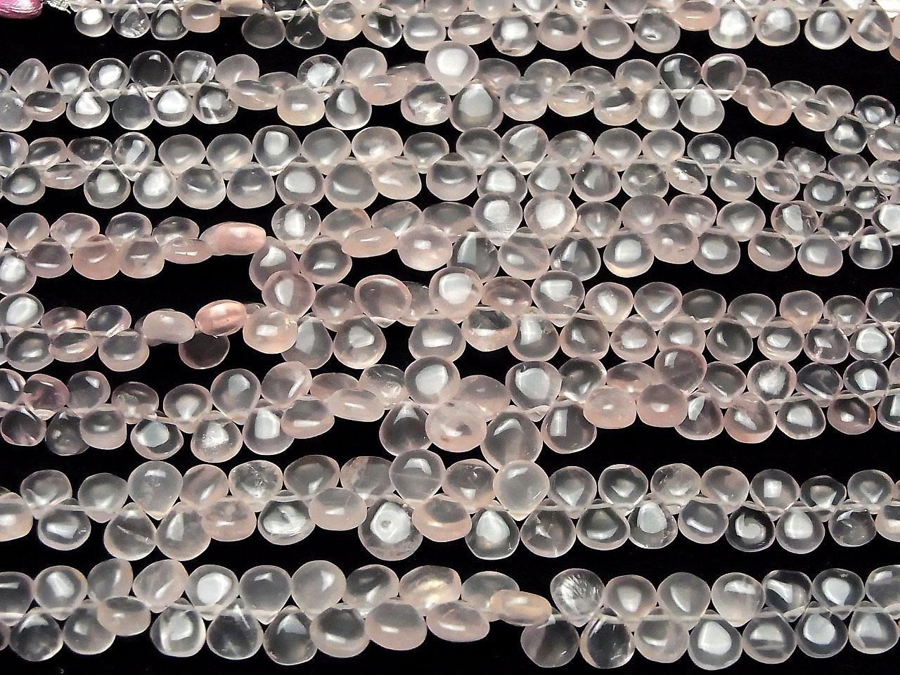 Rose Quartz AA++ Chestnut (Smooth) half or 1strand beads (aprx.7inch/18cm)