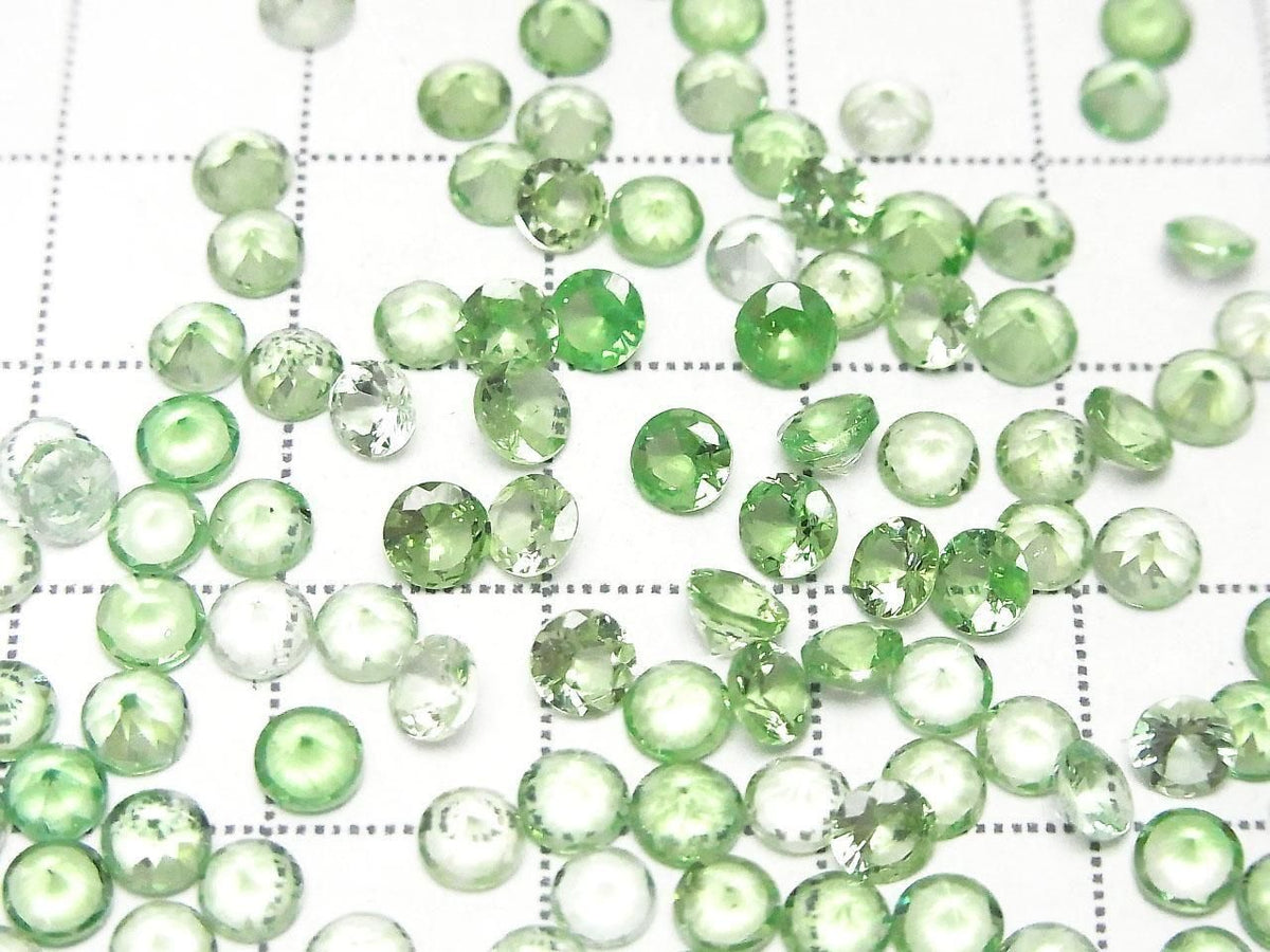 High Quality Tsavorite Garnet AAA Loose stone Round Faceted 4x4mm 1pc