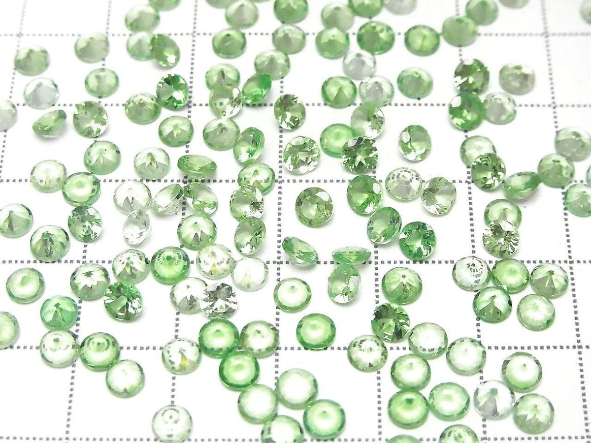 High Quality Tsavorite Garnet AAA Loose stone Round Faceted 4x4mm 1pc