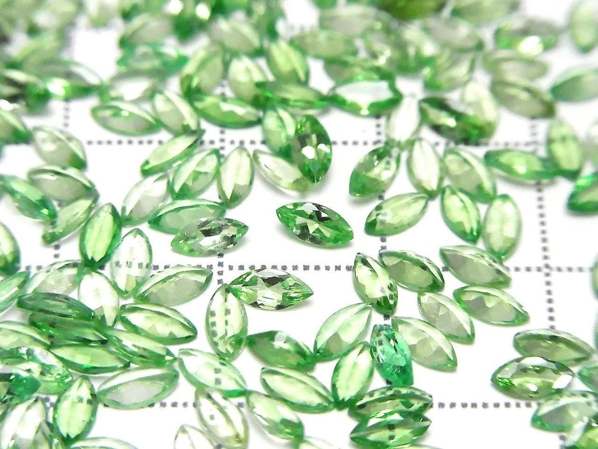 High Quality Tsavorite Garnet AAA Loose stone Marquise Faceted 6x3mm 2pcs