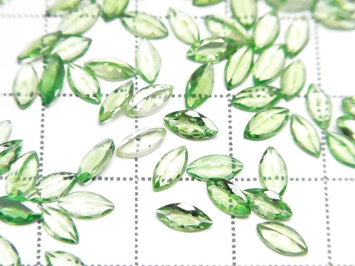 High Quality Tsavorite Garnet AAA Loose stone Marquise Faceted 5x2mm 2pcs