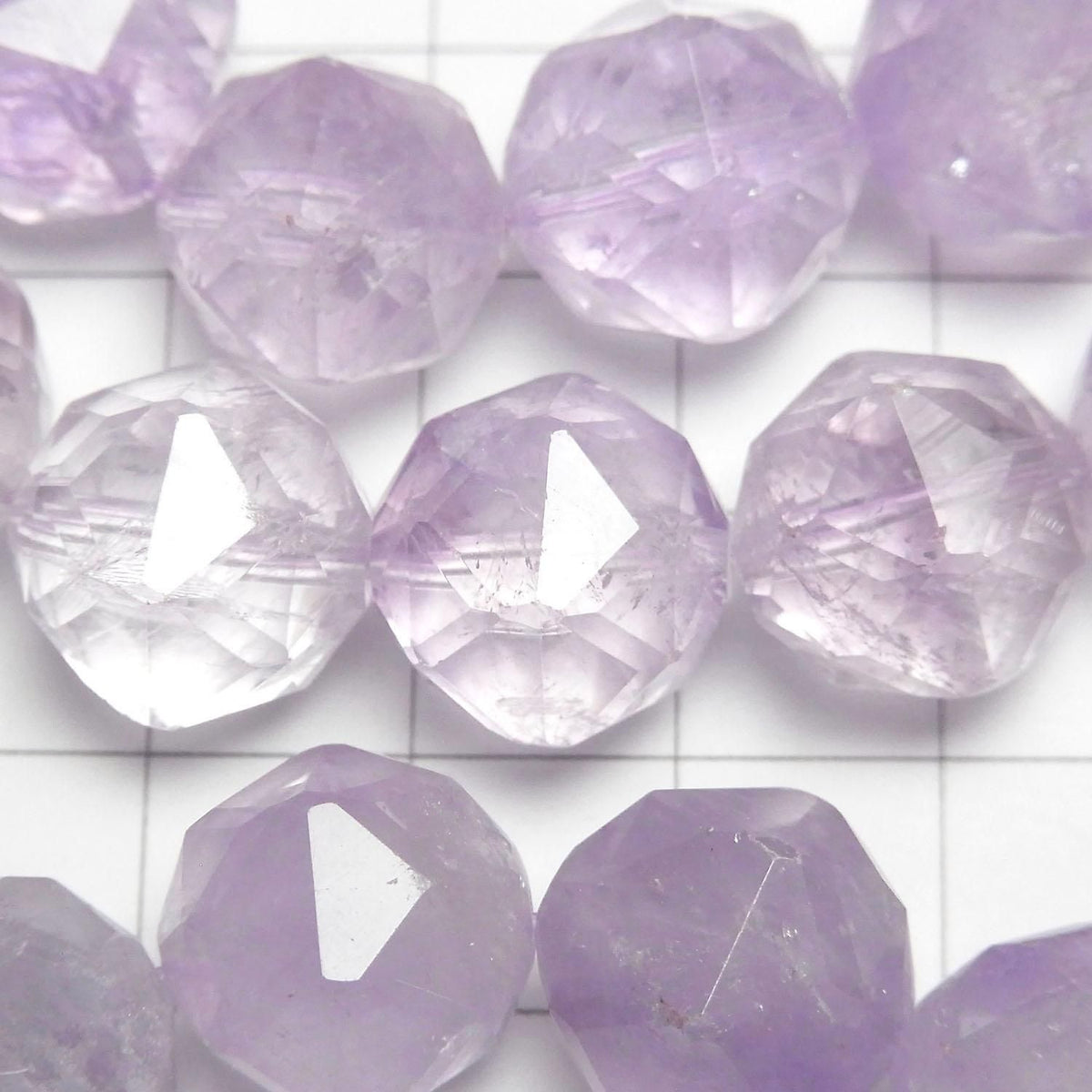 Lavender Amethyst AA++ Star Faceted Round 14mm 1strand beads (Bracelet) High Quality!