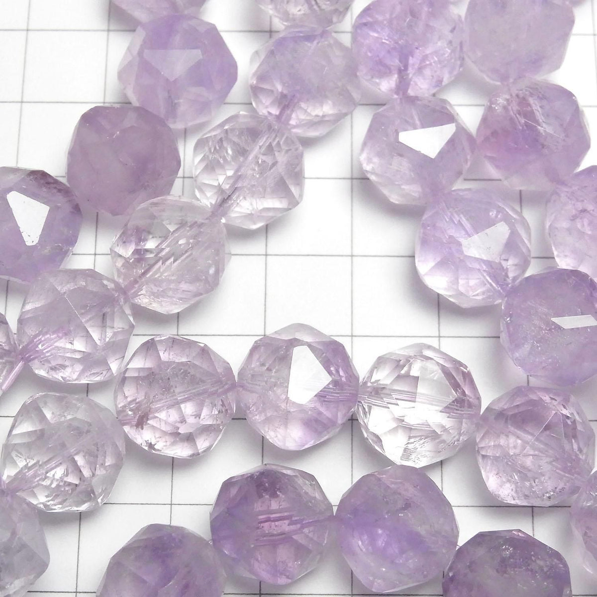 Lavender Amethyst AA++ Star Faceted Round 14mm 1strand beads (Bracelet) High Quality!