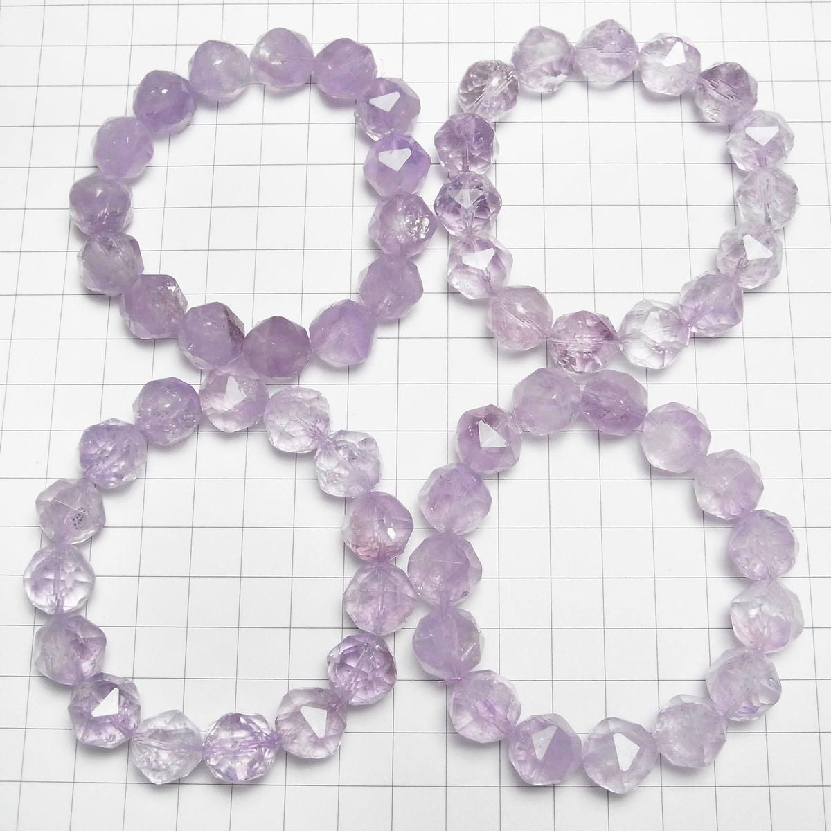 Lavender Amethyst AA++ Star Faceted Round 14mm 1strand beads (Bracelet) High Quality!