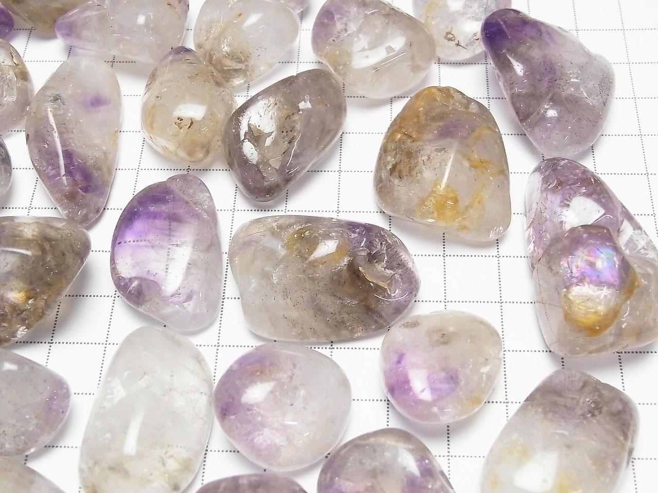 Cacoxenite in Amethyst Undrilled Nuggets 100 grams