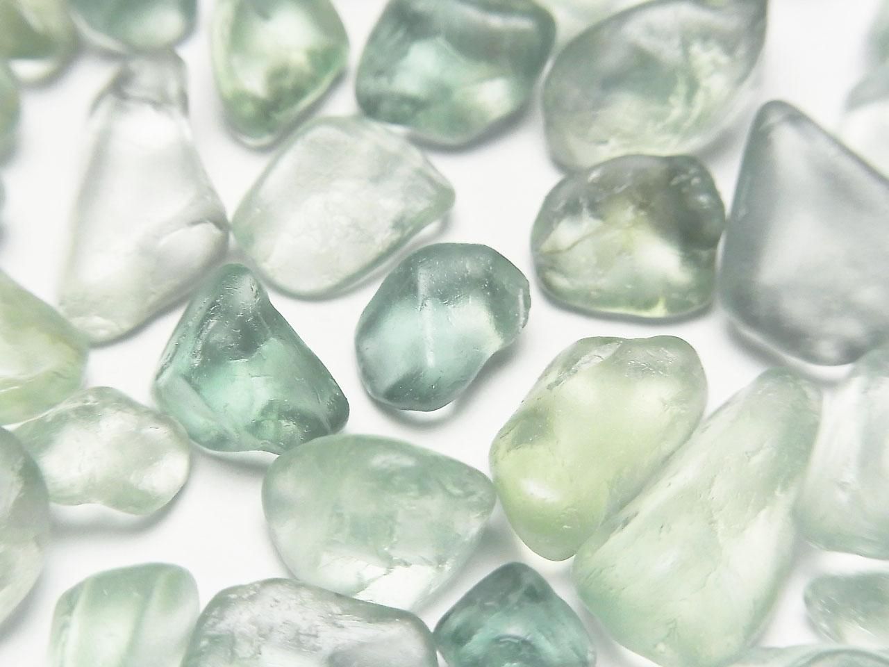 Green Fluorite AAA- Undrilled Chips 100 grams