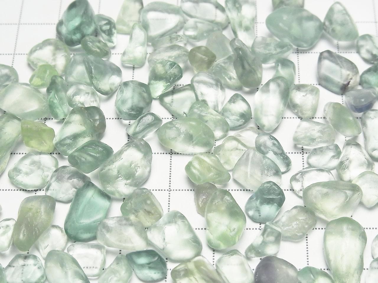 Green Fluorite AAA- Undrilled Chips 100 grams