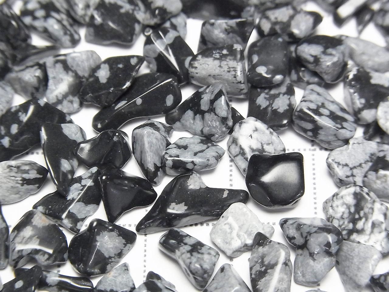 Snowflake Obsidian Undrilled Chips 100 grams