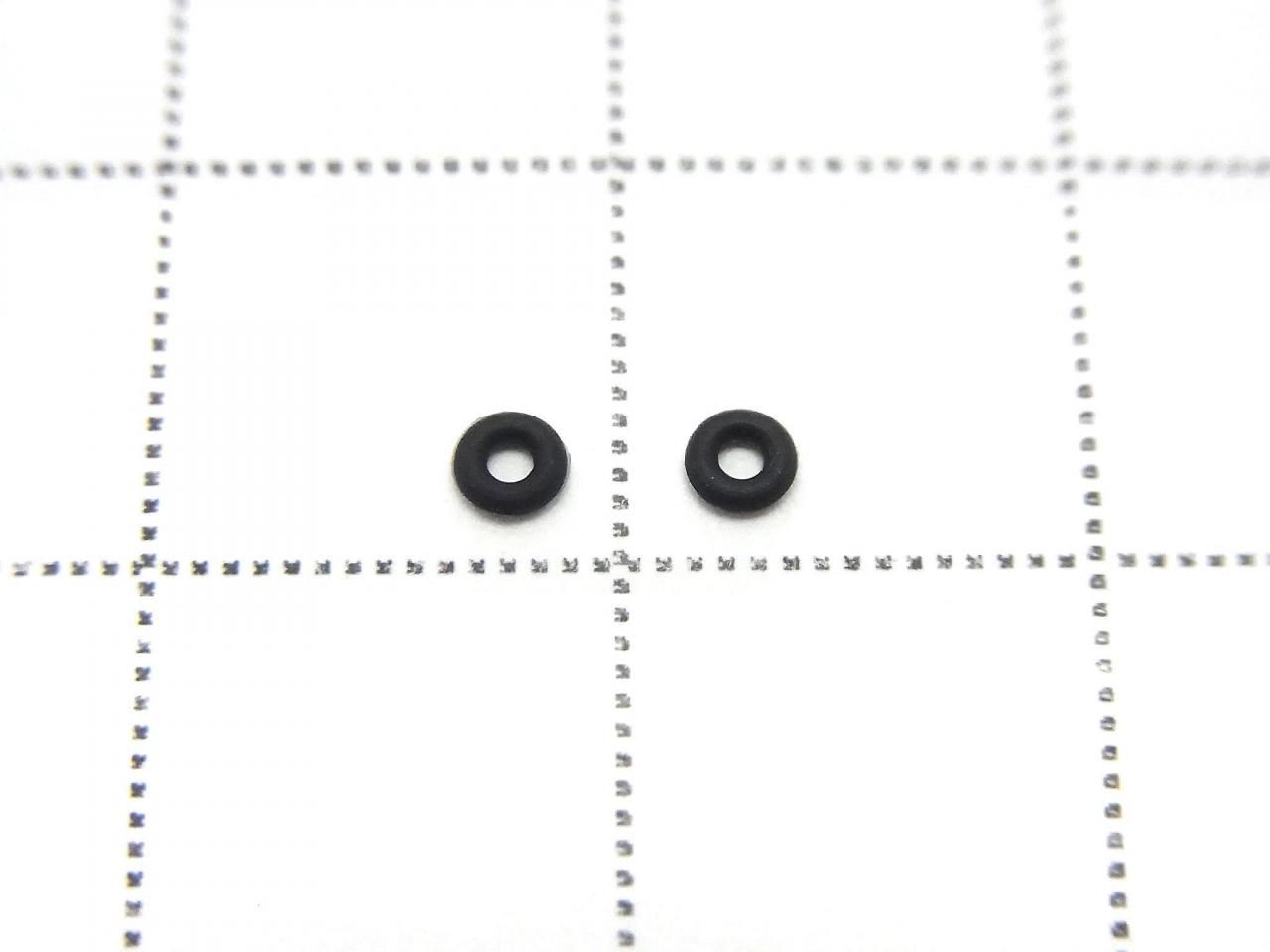 Silicone Rings (Stone Guards) 2.5x2.5x0.7mm Black 100pcs
