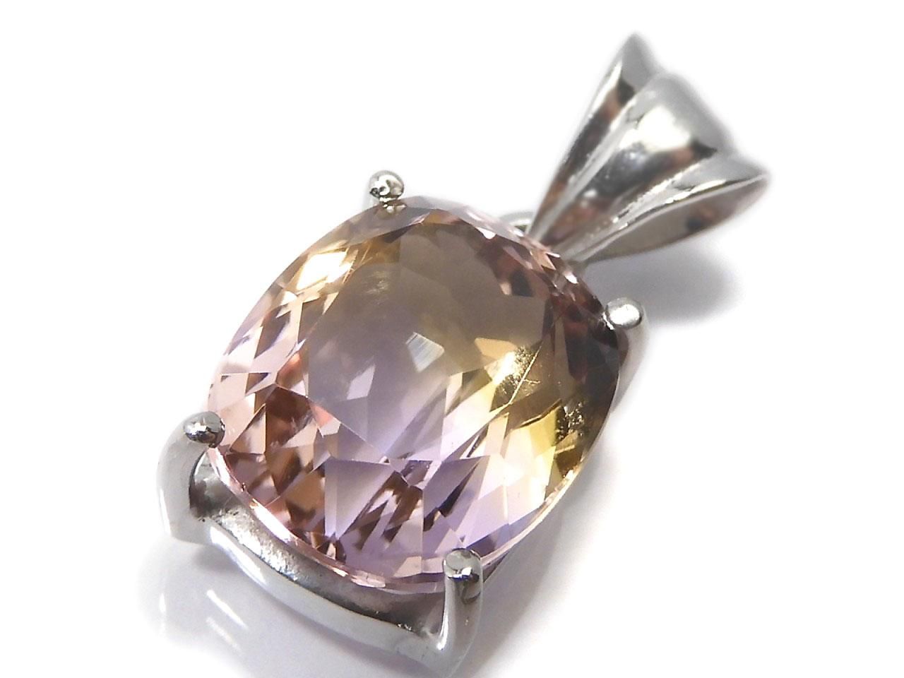 High Quality Ametrine AAA Faceted Pendant Silver925 NO.178 [One of a kind]