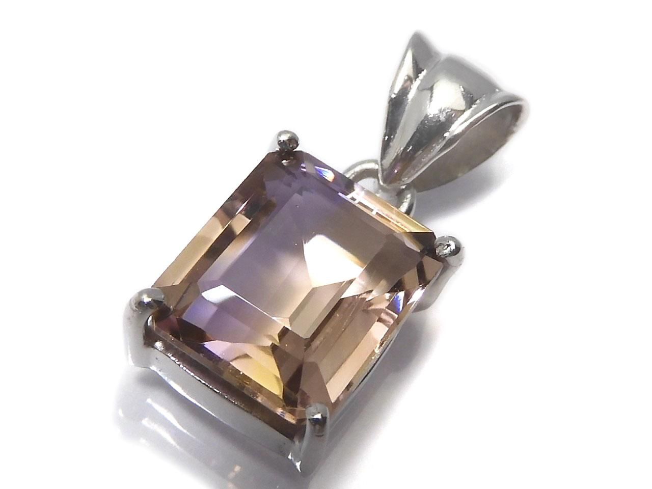 High Quality Ametrine AAA Faceted Pendant Silver925 NO.180 [One of a kind]