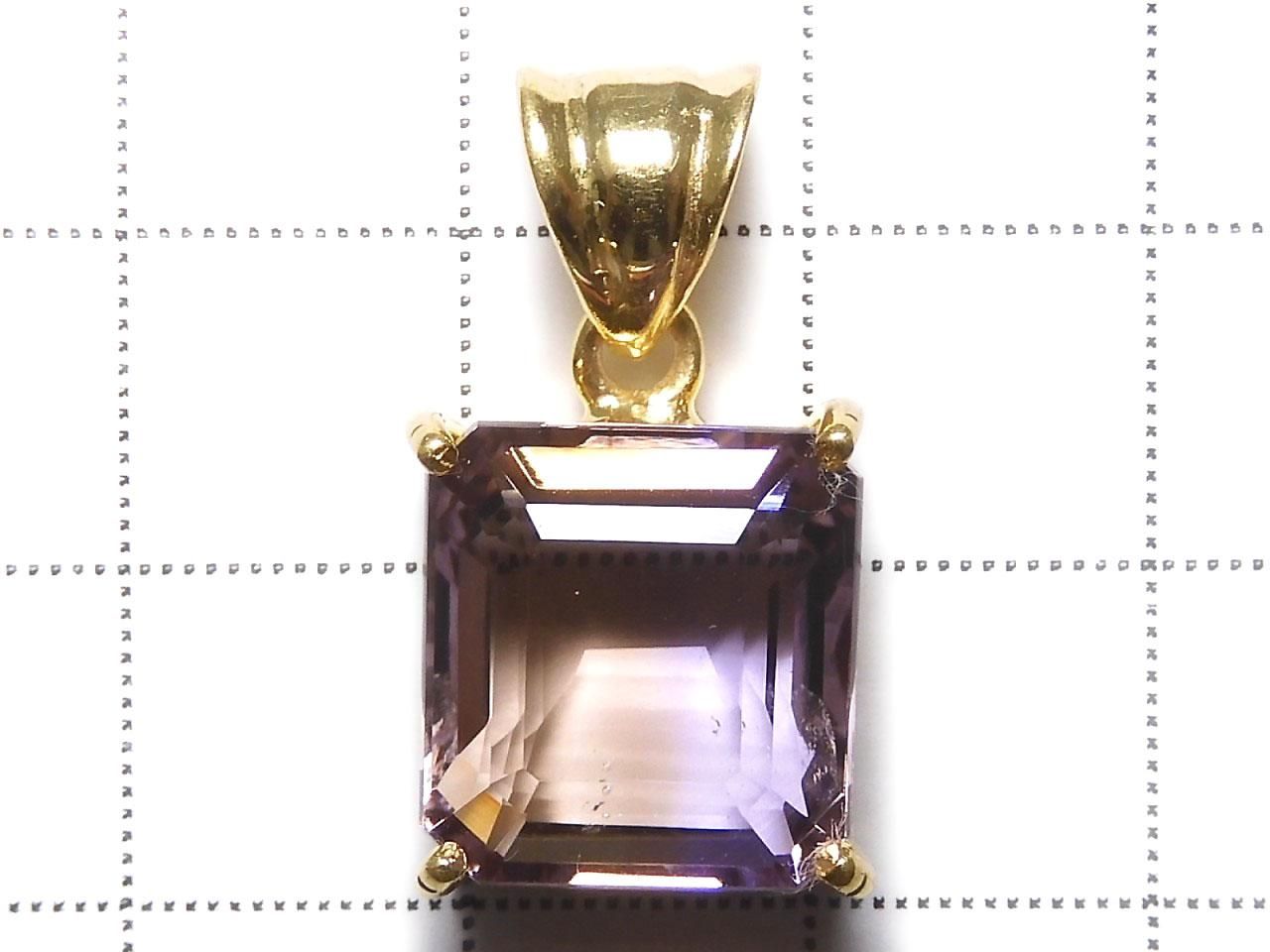 High Quality Ametrine AAA Faceted Pendant 18KGP NO.184 [One of a kind]