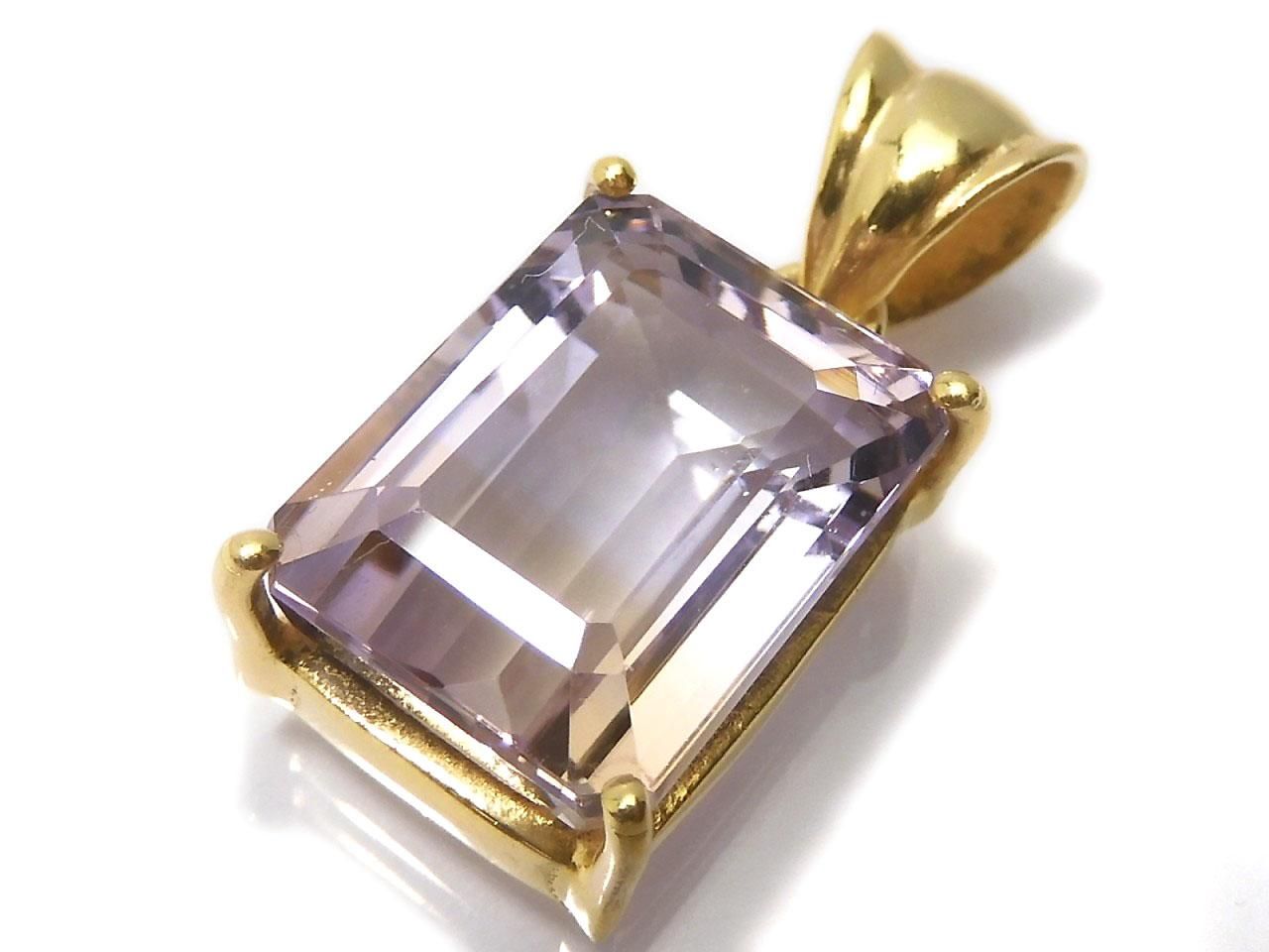 High Quality Ametrine AAA Faceted Pendant 18KGP NO.185 [One of a kind]