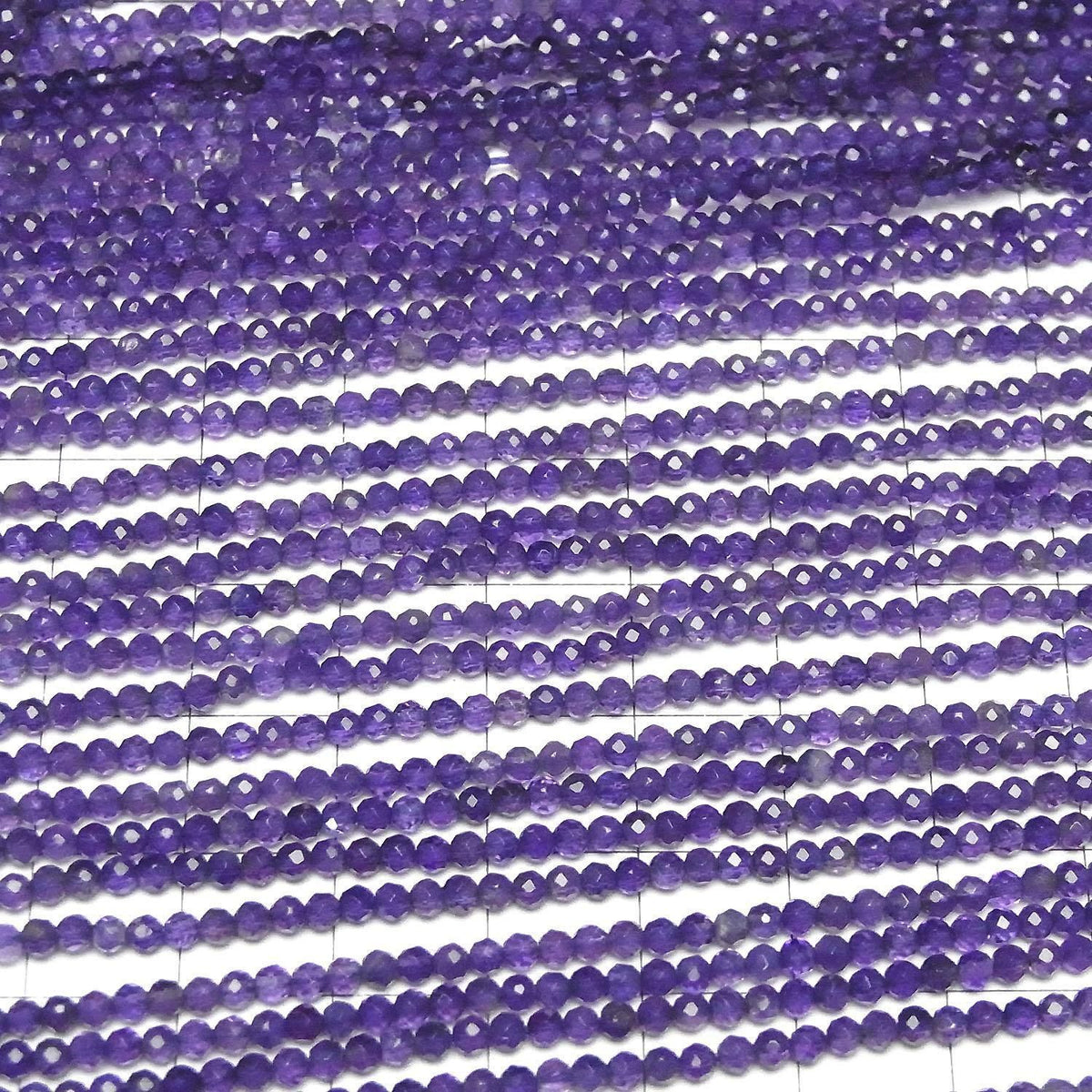Amethyst AAA- Faceted Round 2.5mm 1strand beads (aprx.15inch/38cm)High Quality!