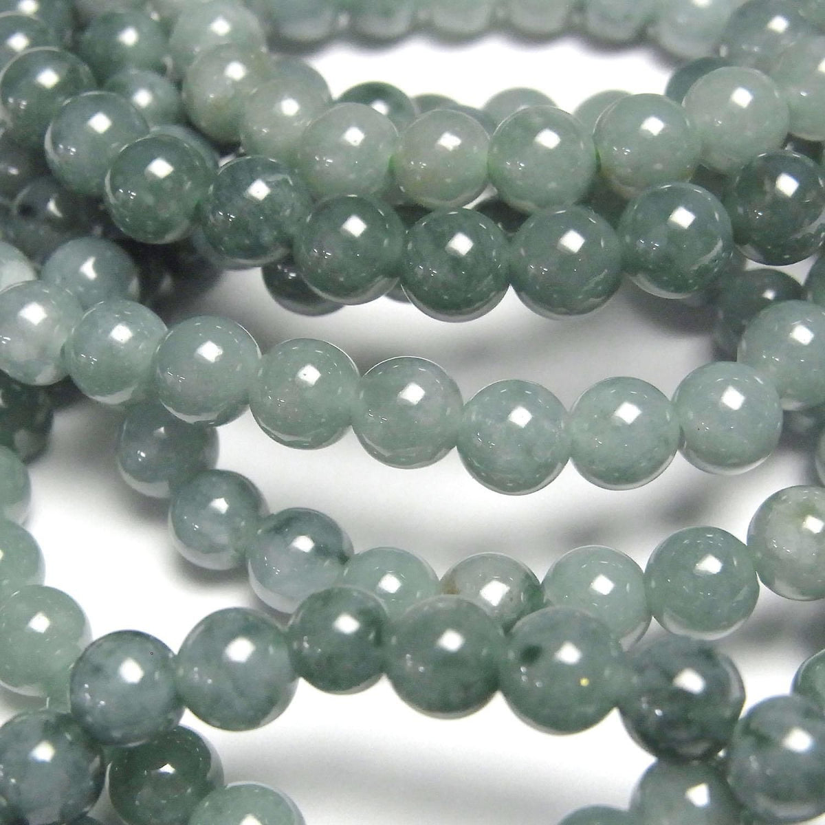 Guatemalan Jadeite Round 6mm 1strand beads (Bracelet)