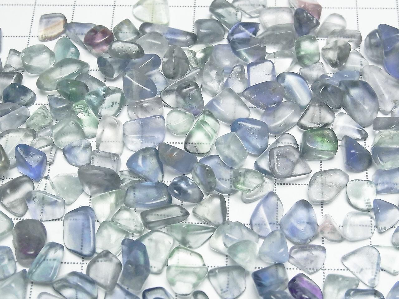 Blue-Green Fluorite AAA- Undrilled Chips 100 grams