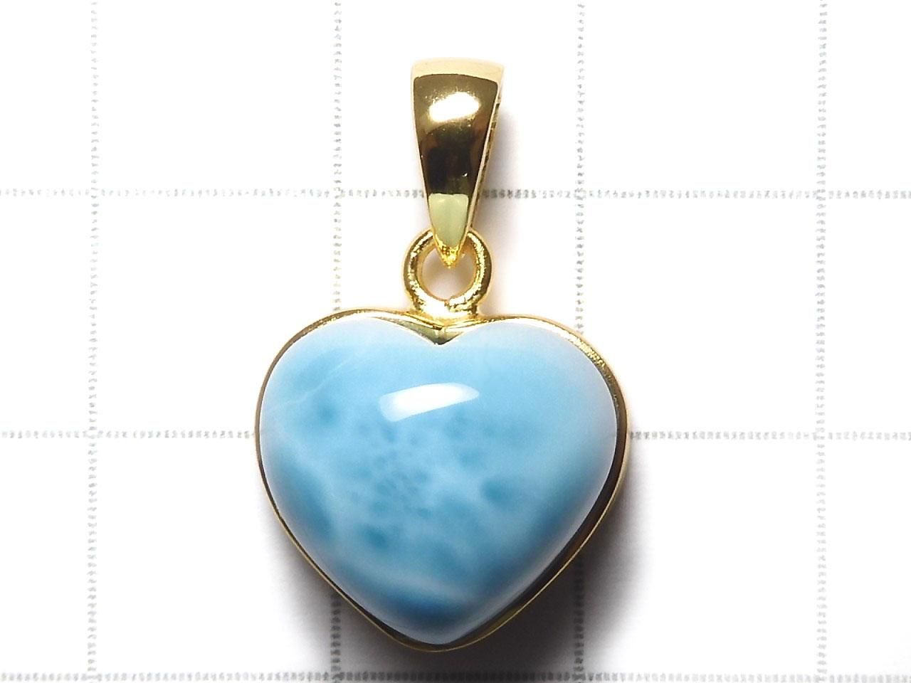 Larimar Pectolite AAA Pendant 18KGP NO.413 [One of a kind]
