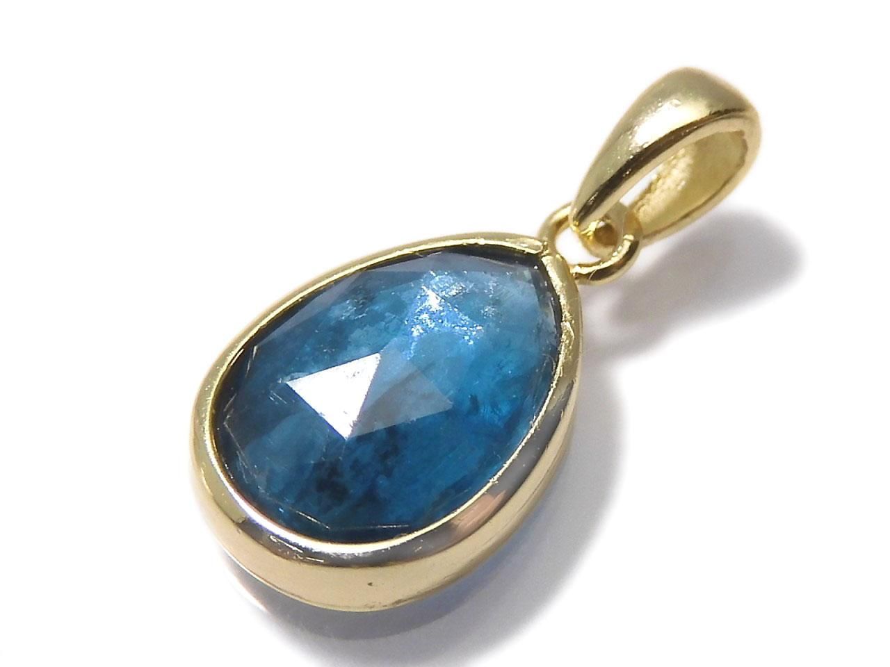 Indigo Blue Kyanite AA++ Pendant 18KGP NO.23 [One of a kind]