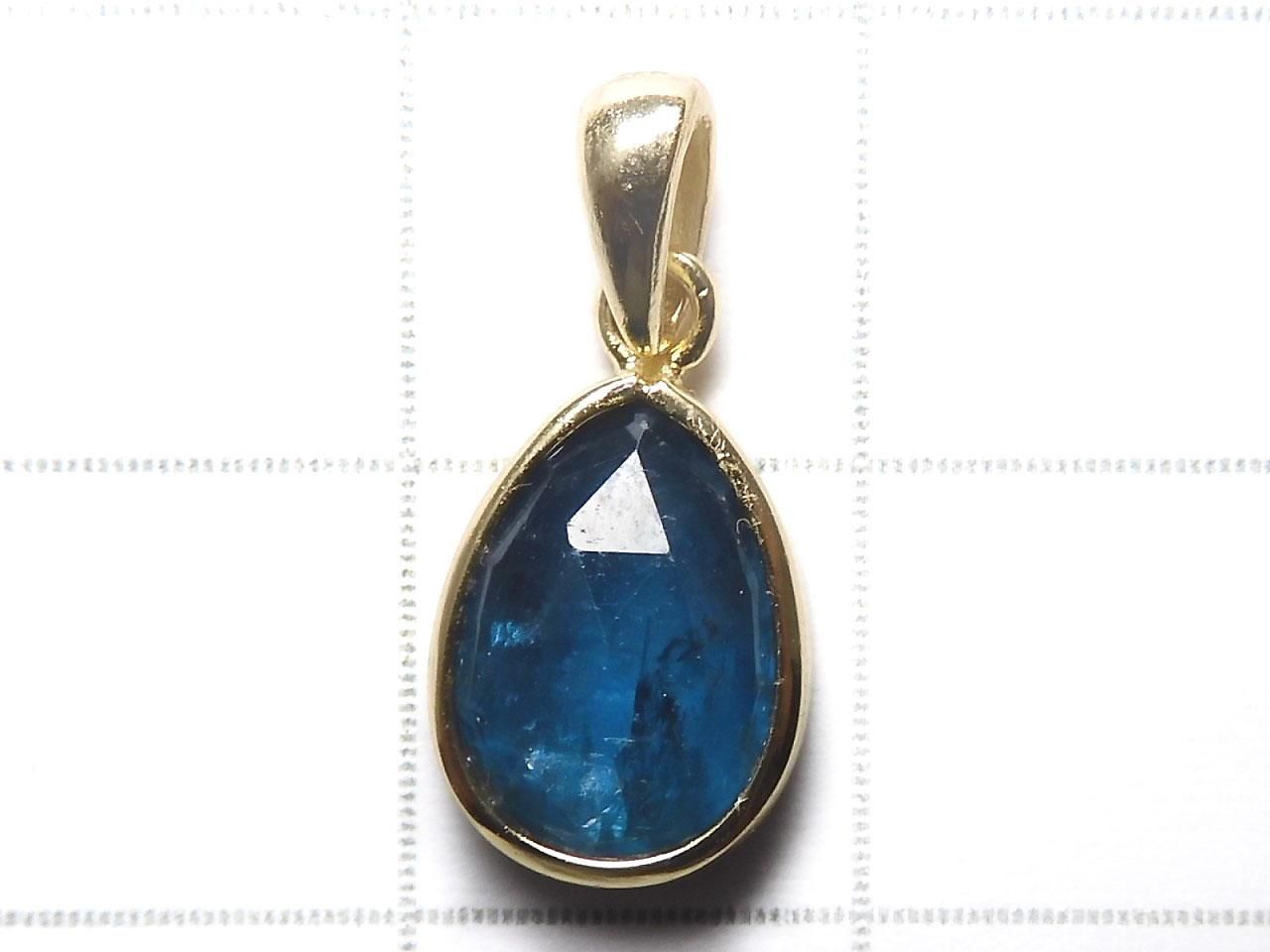 Indigo Blue Kyanite AA++ Pendant 18KGP NO.23 [One of a kind]